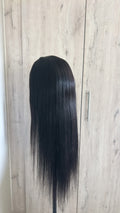 Straight Black Hair 13x4 Transparent Lace Wig